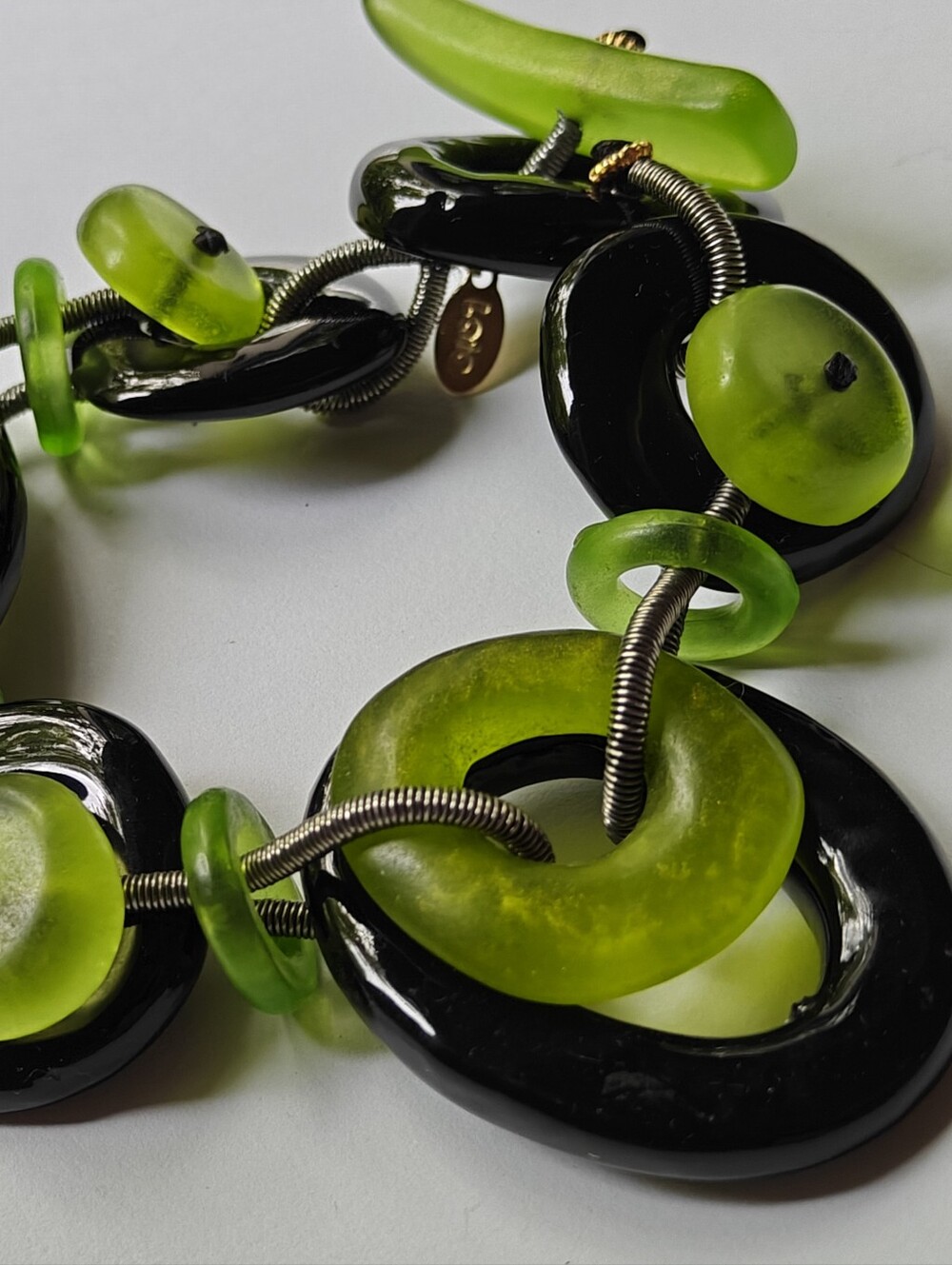 Designer Lalo Orna Sculptured Acrylic Resin Bracelet NWOT